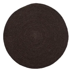 Mantel individual Ella Ø38 cm, negro-marrón