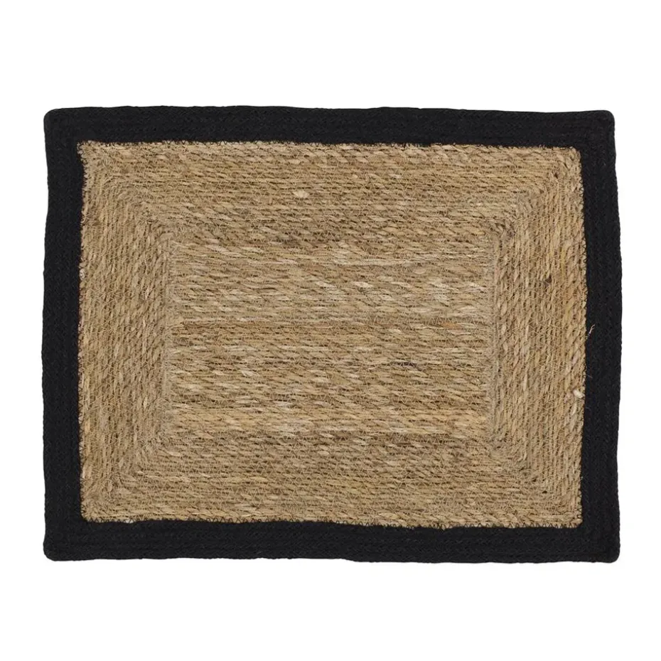 Mantel individual Emil, natural-negro