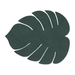 Mantel individual Monstera Leaf Nupo L, verde oscuro