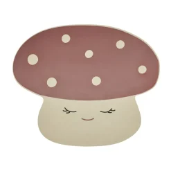 Mantel individual Mushroom, Offwhite-red