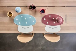 Mantel individual Mushroom, Offwhite-red