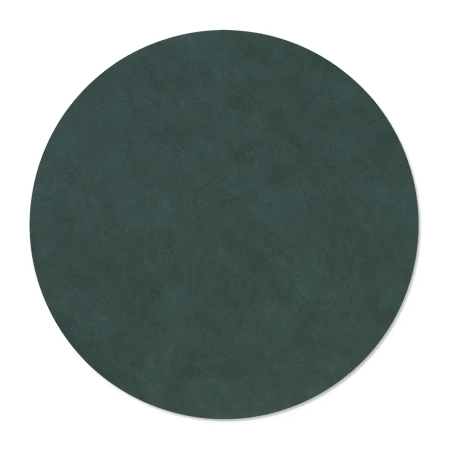 Mantel individual Nupo circular reversible XL 1 pieza, Dark green-olive green