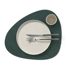 Mantel individual Nupo curve L, verde oscuro