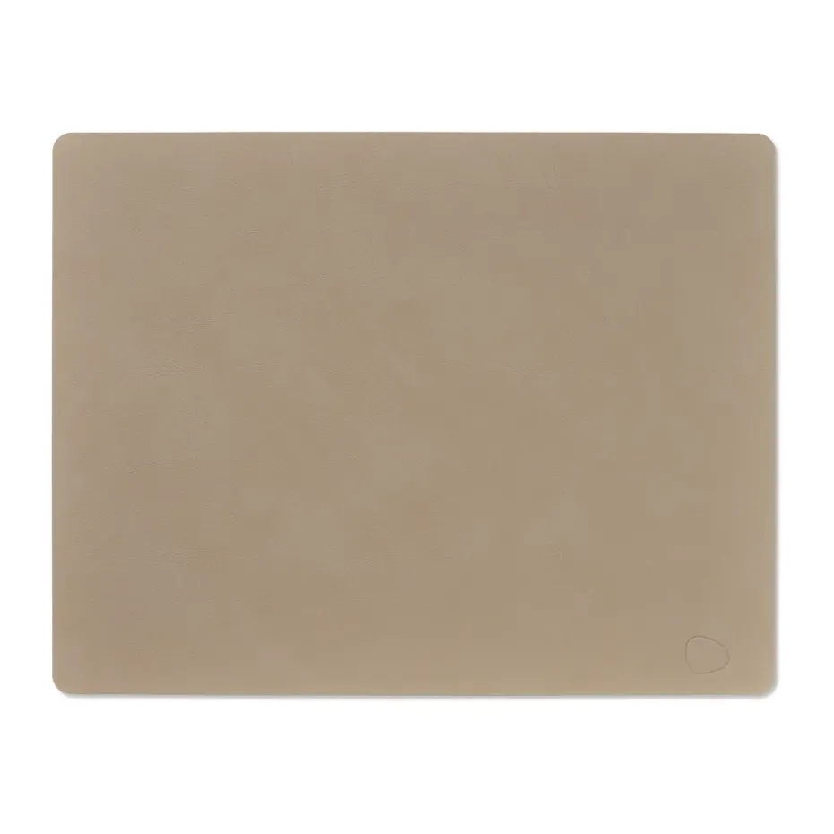 Mantel individual Nupo square L, Clay brown