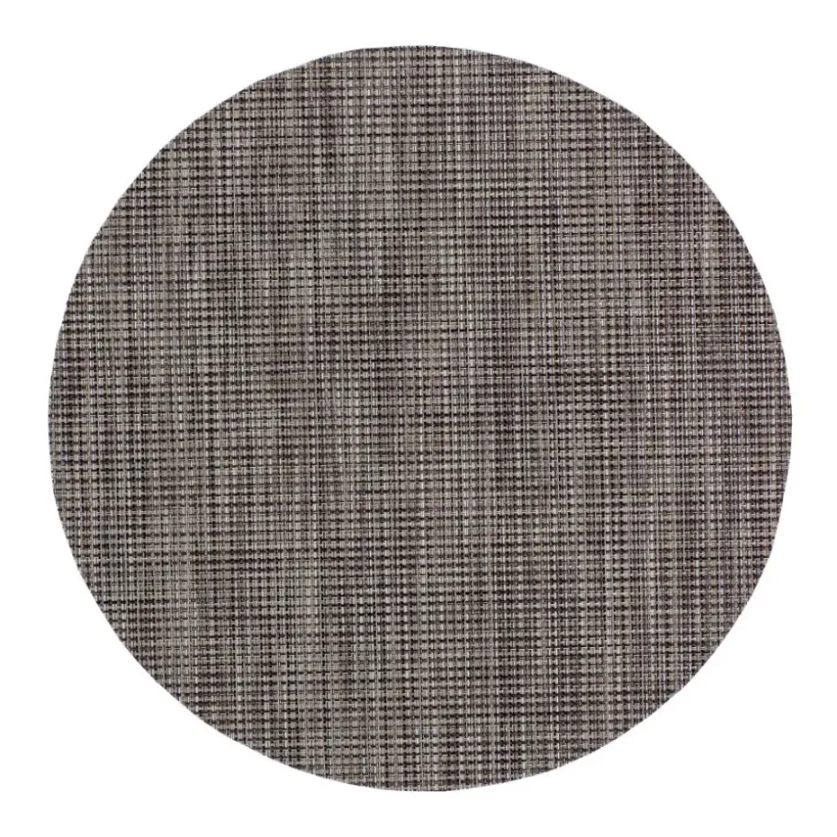 Mantel individual redondo Sixten, gris antracita
