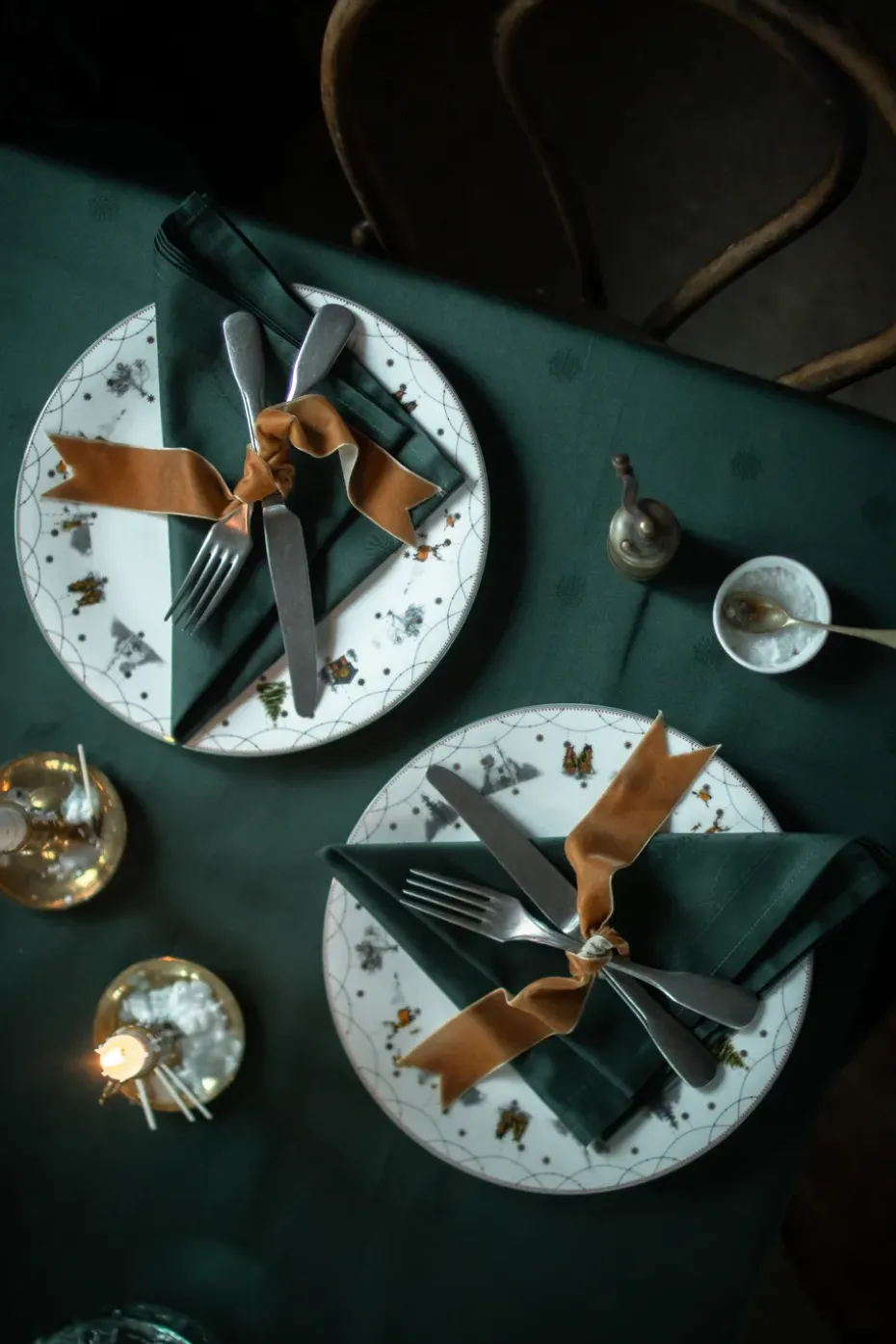 Mantel Julemorgen, Verde, 140x240 cm