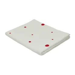 Mantel Nori 140x200 cm, White-cherry red