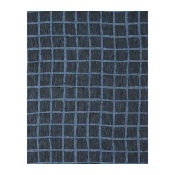 Mantel Rutig jacquard 147x147 cm, Blue-black