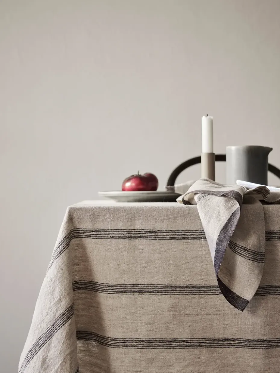 Mantel Thea 145x330 cm, Denim stripe
