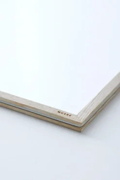 Marco de fresno Moebe A3 31,3x44,1 cm, Transparent, Wood, Black