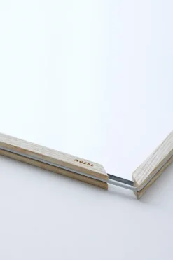 Marco de fresno Moebe A5 16,8x23,2 cm, Transparent, Wood, Black
