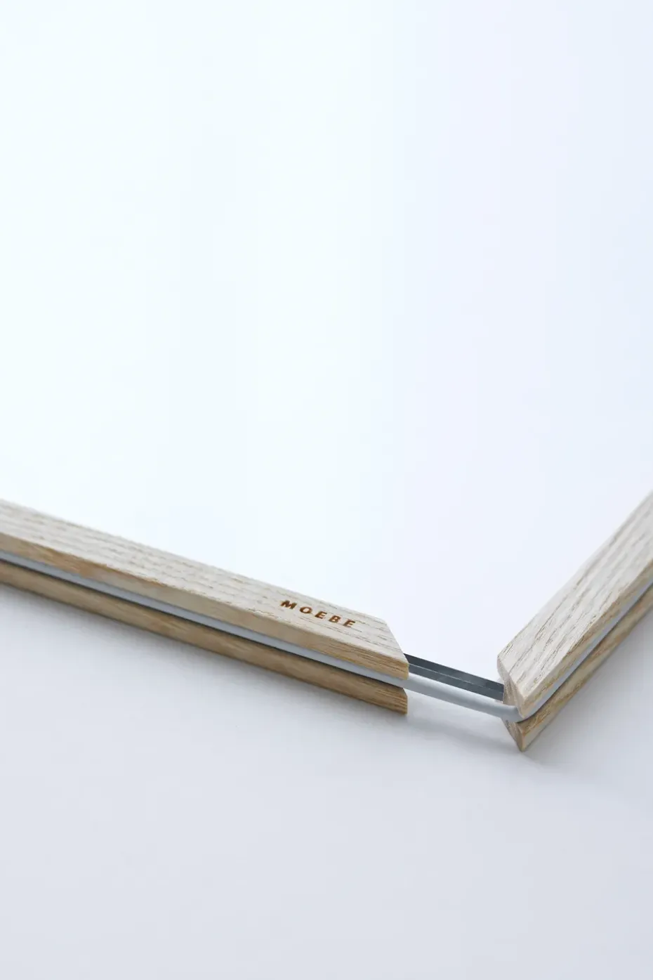 Marco de fresno Moebe A5 16,8x23,2 cm, Transparent, Wood, Black