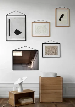 Marco de roble Moebe 40x50 cm, Transparent, Wood, Black
