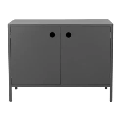 Módulo base de cocina exterior Kelia, Antracita, 121x91x64 cm