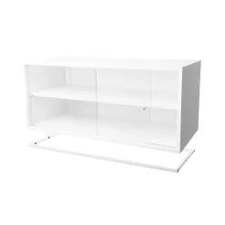 Módulo vitrina Molto 840, Blanco, incl. marco de metal blanco