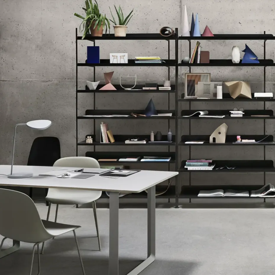 Mesa 70/70 170x85 cm, Black linoleum-Plywood-Black