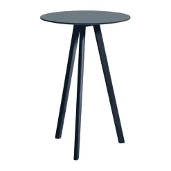 Mesa alta CPH20 2.0, Ø70 cm, Smokey blue linoleum-Deep blue