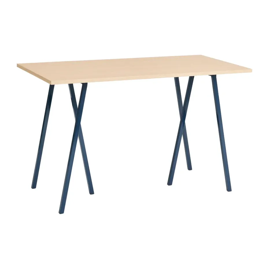Mesa alta Loop Stand incl. support 77,5x160 cm, Maroon red-clear lacq. oak