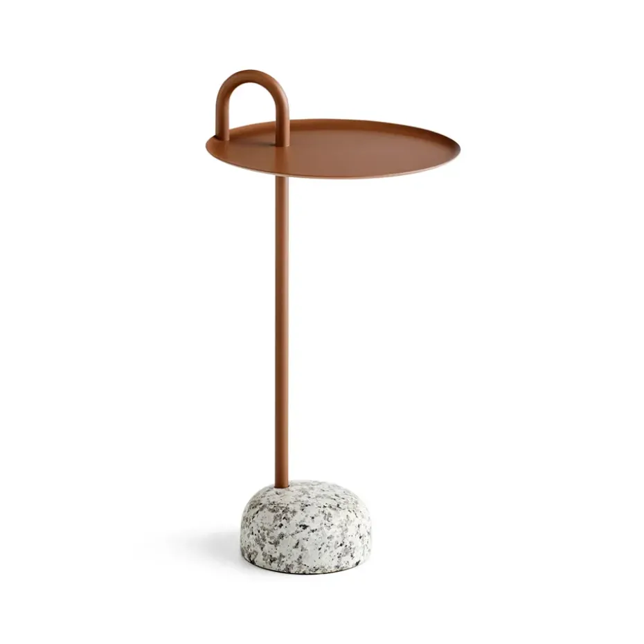 Mesa auxiliar Bowler, Pale brown-granite