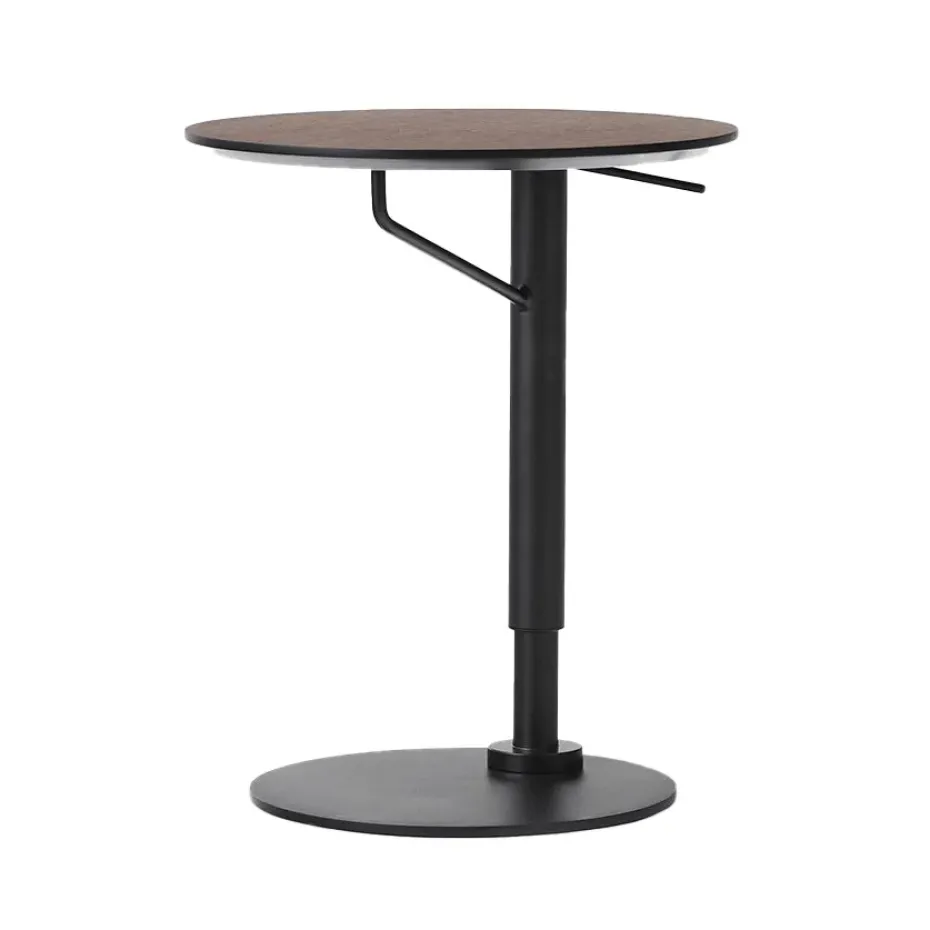 Mesa auxiliar Branch Ø45 cm, Dark stained oak