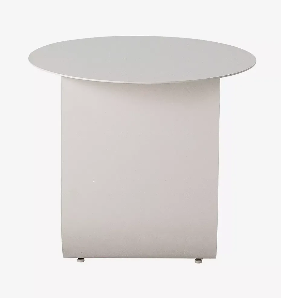 Mesa auxiliar Cher Ø43 cm, Gris