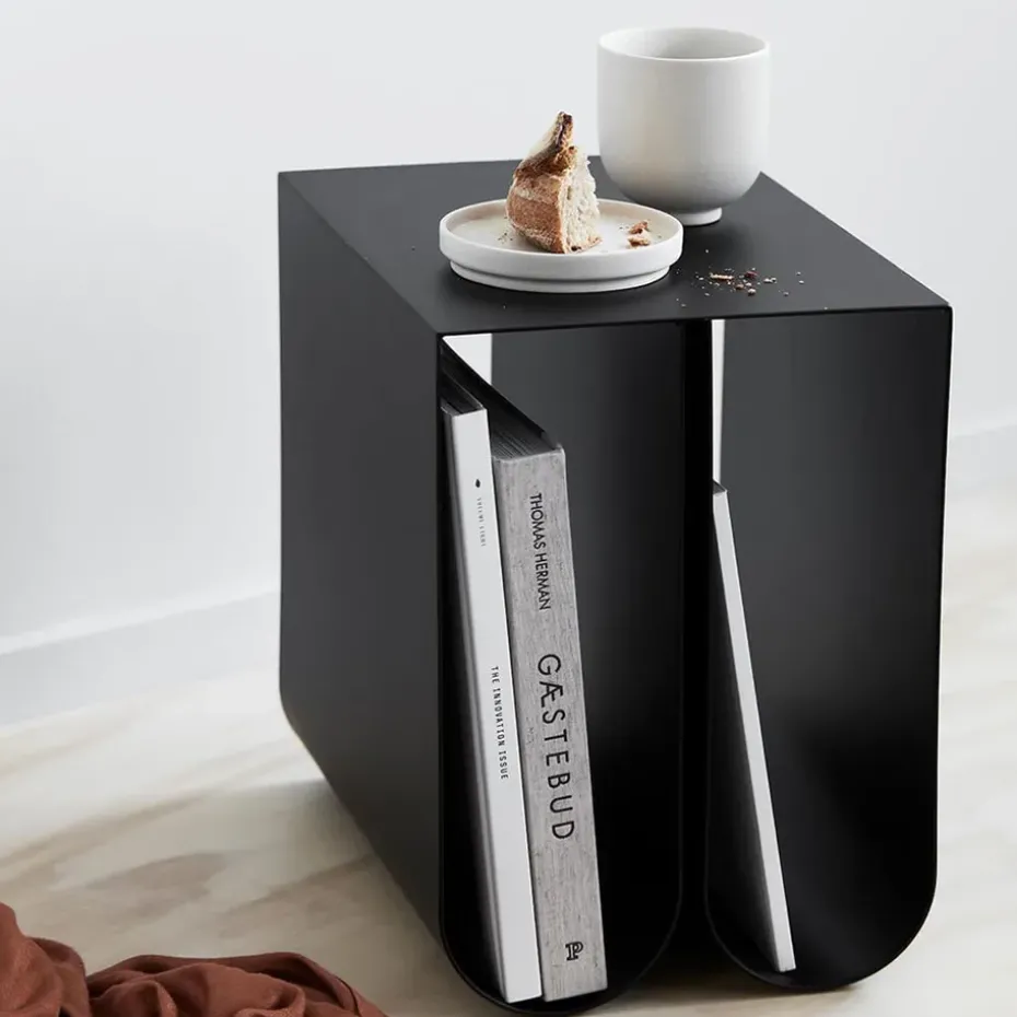 Mesa auxiliar Curved, Beige