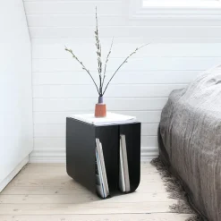 Mesa auxiliar Curved, Stainless steel