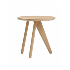 Mesa auxiliar Fin Ø40 cm, Natural oak