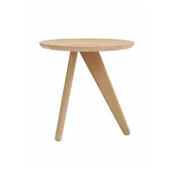Mesa auxiliar Fin Ø40 cm, Natural oak