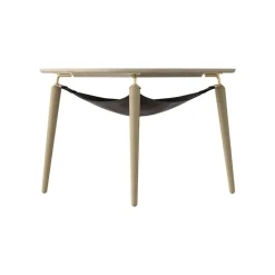 Mesa auxiliar Hang Out, Roble-latón