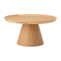Mesa auxiliar Luana Ø74 cm, Roble