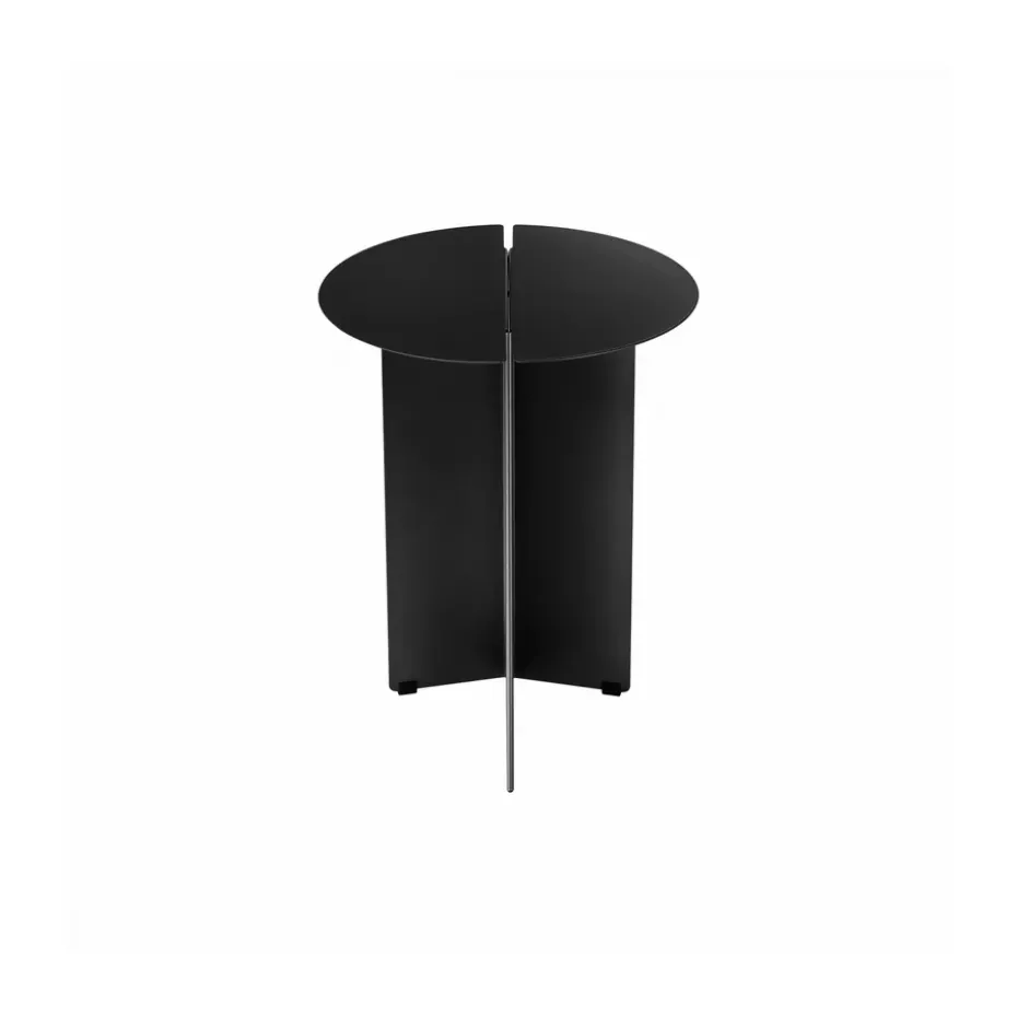 Mesa auxiliar ORU S, Ø35 cm, Negro