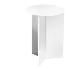 Mesa auxiliar Slit high Ø35 cm, White