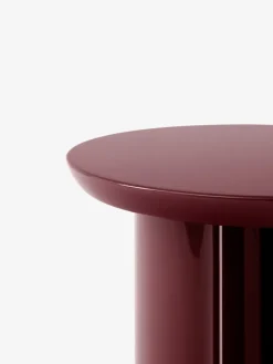 Mesa auxiliar Tung JA3, burgundy red