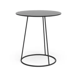Mesa Breeze tablero liso Ø46 cm, negro