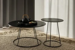 Mesa Breeze tablero liso Ø46 cm, negro