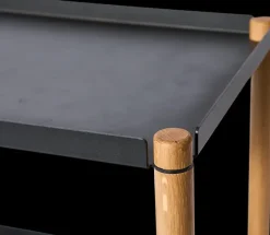 Mesa Connect, Roble aceitado, metal negro