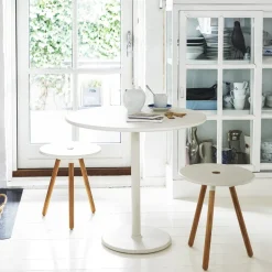 Mesa de café Go Ø80 cm, White-lava grey