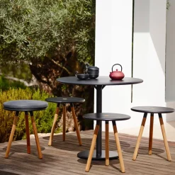 Mesa de café Go Ø80 cm, White-white