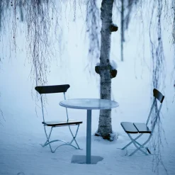 Mesa de café Lund Ø65 cm, Negro, Ø65cm