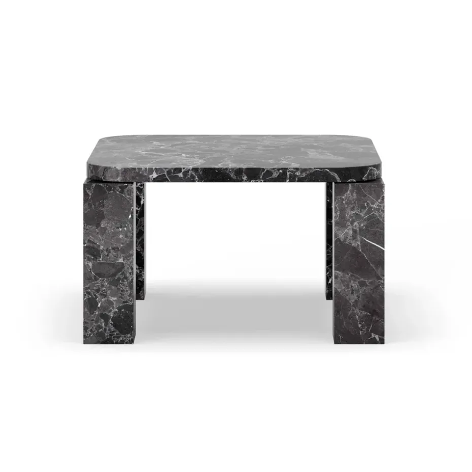 Mesa de centro Atlas 60x60 cm, Mármol negro Costa