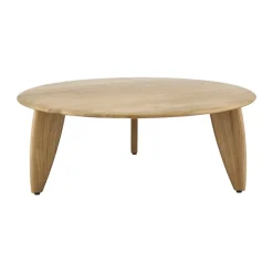 Mesa de centro Lyckeby Ø80x29 cm, Naturlackad ek