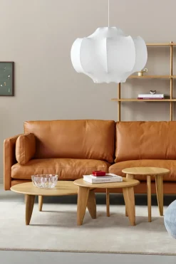 Mesa de centro Lyckeby Ø80x29 cm, Naturlackad ek