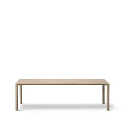 Mesa de centro Piloti 6715, Roble enjabonado - altura 41 cm