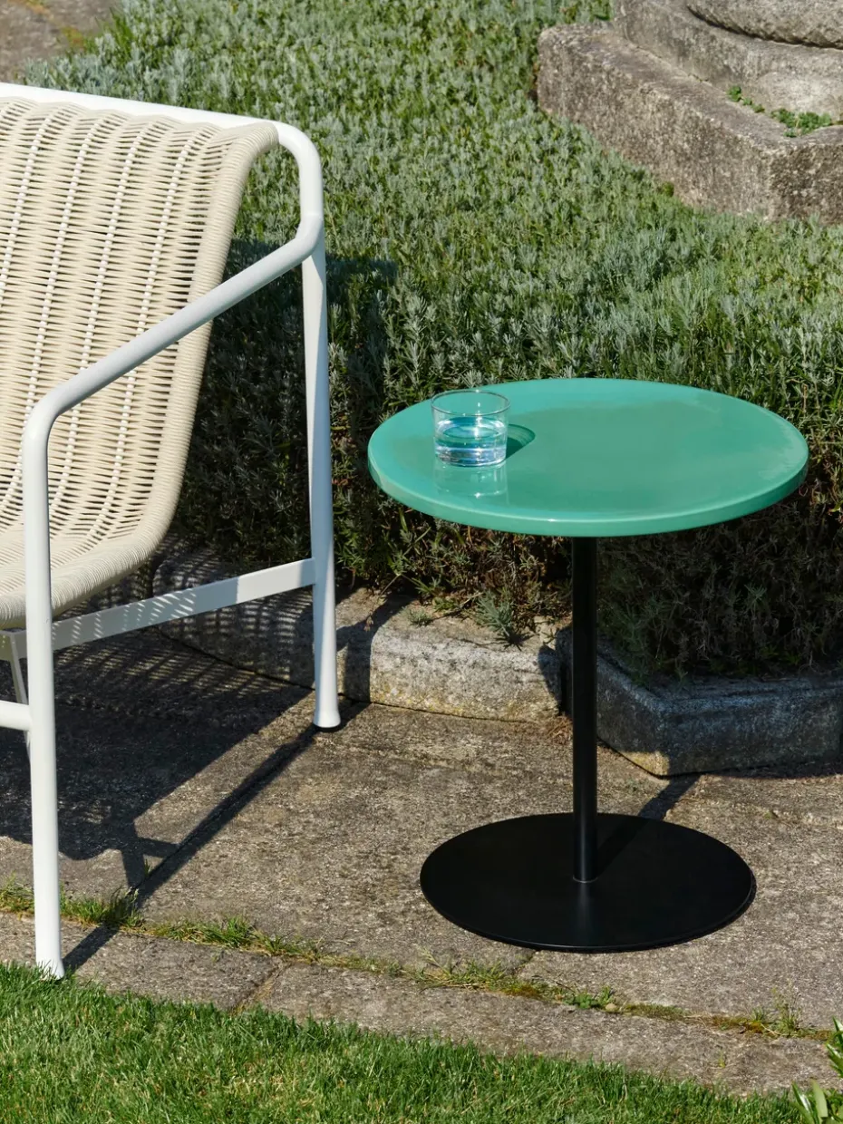 Mesa de centro Pyro Ø45 cm, Soft jade-black