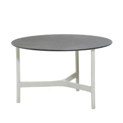 Mesa de centro Twist medium Ø70 cm, Fossil black-white