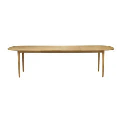 Mesa de comedor C63E2TIL con 2 tableros extensibles, Oak nature oiled