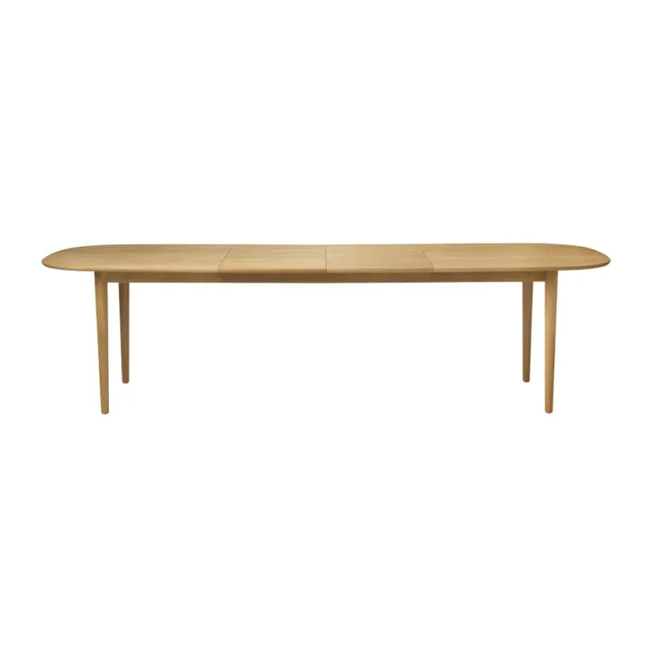 Mesa de comedor C63E2TIL con 2 tableros extensibles, Oak nature oiled