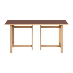 Mesa de comedor Moebe Rectangular, Burgundy, 160x90 cm