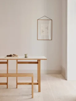 Mesa de comedor Moebe Rectangular, Light grey, 160x90 cm